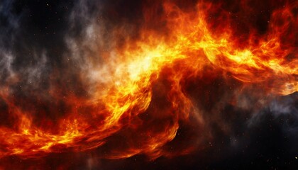 dark fire space epic powerful horizonta flame background
