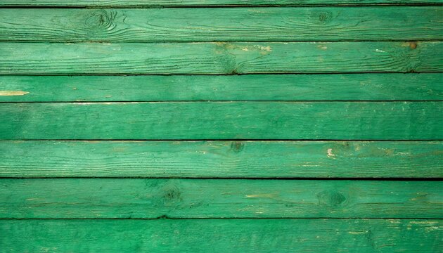 background picture made of old green wood boards