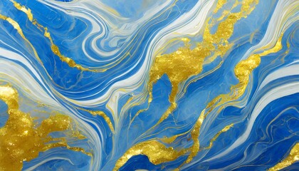 abstract marble marbled ink painted painting texture luxury background banner blue waves swirls...