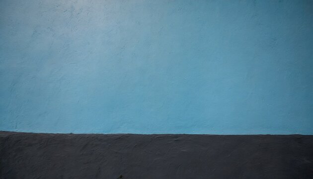 light baby blue pastel color facade wall as an empty rustic background texture space