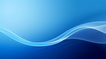 Abstract Blue Wavy Background