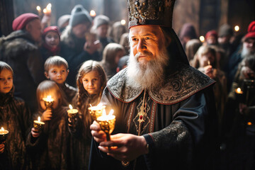 Holy Father of the Orthodox Church - obrazy, fototapety, plakaty