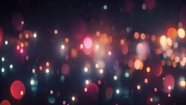 Animation of a colorful bokeh