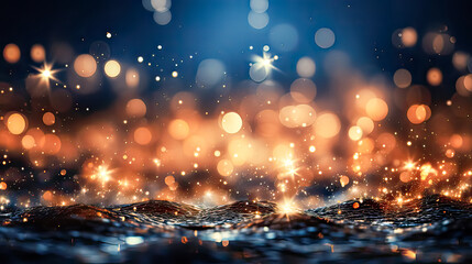 Obraz na płótnie Canvas Crystal ambiance, Background adorned with bokeh crystals, a dazzling display of luminous elegance in this enchanting stock photo composition.