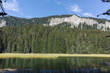 Landscape of Smolyan lakes at Rhodope Mountains, Bulgaria