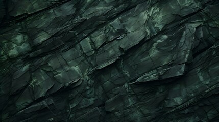 Close-up of an Dark Green Rock Texture
