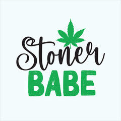 Stylish , fashionable and awesome Weed typography art and illustrator, Print ready vector  handwritten phrase Weed T shirt hand lettered calligraphic design. Weed Vector illustration bundle.