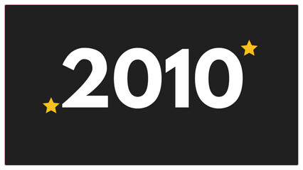 Vintage 2010 birthday, Made in 2010 Limited Edition, born in 2010 birthday design. 3d rendering flip board year 2010.
