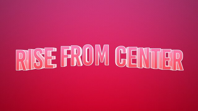 Kinetic Slide in from Center Text Title Intro