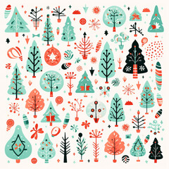 Seamless Festive Splendor: Christmas Patterns Perfect for Wrapping, Decor, and Joyful Celebrations