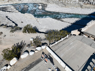 A Bridge that Collapsed due to a Tropical Storm and Run Off with Erosion over a River