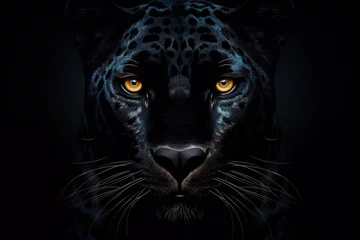 Tragetasche a black panther with yellow eyes © VEROPRO