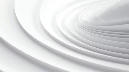 Schilderijen op glas a white circular object with a spiral pattern © VEROPRO