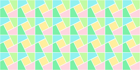 Cute and fun geometric pattern for wallpaper, sweet children's room, wrapping paper, background