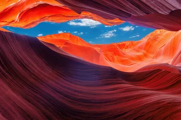 Fototapeten Bordeaux The Magic Antelope Canyon in the Navajo Reservation, Arizona, USA.  © lucky-photo