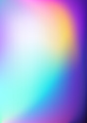 Bright Blurred gradient blue yellow teal pink purple background. Colorful Blurred backdrop with place for text. Vector illustration for your graphic design, banner, poster, wallpapers, theme or websit