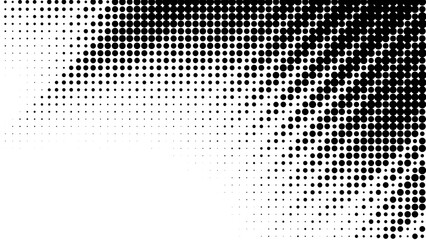 Design halftone black background. Decorative web layout or poster, banner.	