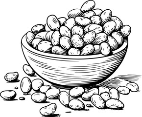 Hand drawn peanuts drawing