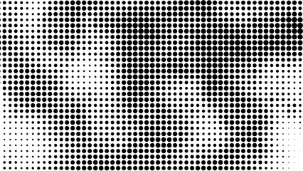 Design halftone black background. Decorative web layout or poster, banner.	
