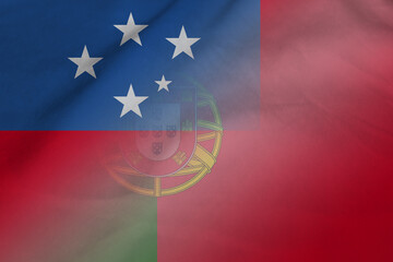 Samoa and Portugal government flag international negotiation PRT WSM