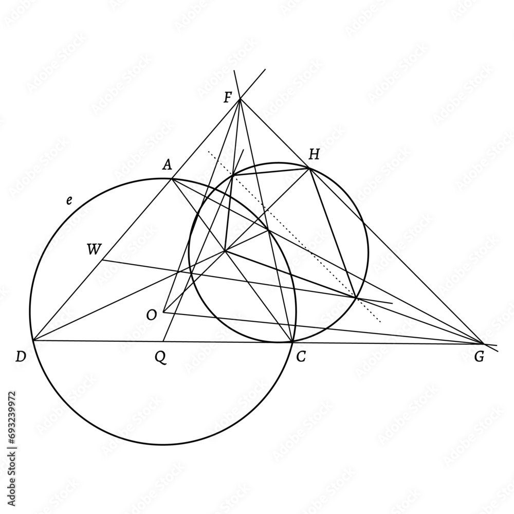 Wall mural Scientific Diagram Vector Drawing