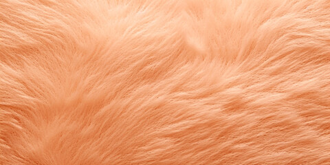 A close up of a furry animal"s fur. Monochrome peach fuzz background.