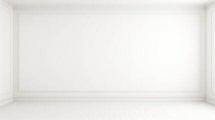 empty white room with white wall