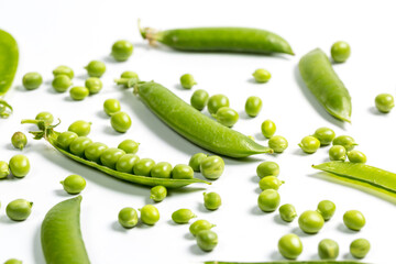 Green and tasty peas for cooking, vegetables for healthy eating, fresh peas, fresh vegetables for...