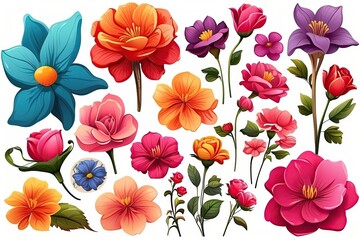 seamless pattern with flowers generative ai
