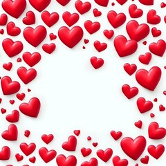valentine hearts background with room for copy