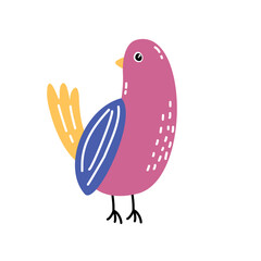 Playful Bird Vector 1