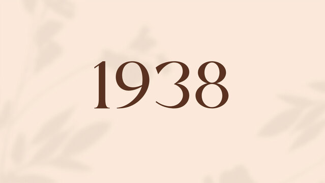 Vintage 1938 birthday, Made in 1938 Limited Edition, born in 1938 birthday design. 3d rendering flip board year 1938. - Powered by Adobe
