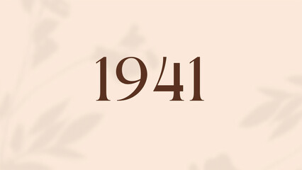 Vintage 1941 birthday, Made in 1941 Limited Edition, born in 1941 birthday design. 3d rendering flip board year 1941. - obrazy, fototapety, plakaty