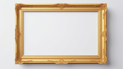 Blank Golden Picture frame