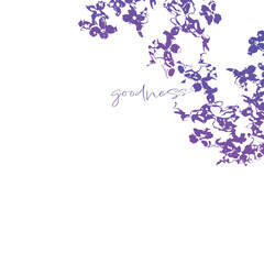 Purple Modern Goodness with Tree Silhouette of Branches on a Tree or Bush Background, Border, Wallpaper, or Backdrop 
