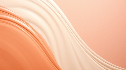 Closeup of a modern and sleek pastel peach backdrop, accented with subtle strokes of Peach Fuzz for a touch of elegance.