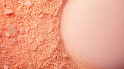 Fototapeta premium Closeup of a simple yet elegant pastel peach background with a hint of Peach Fuzz speckles.