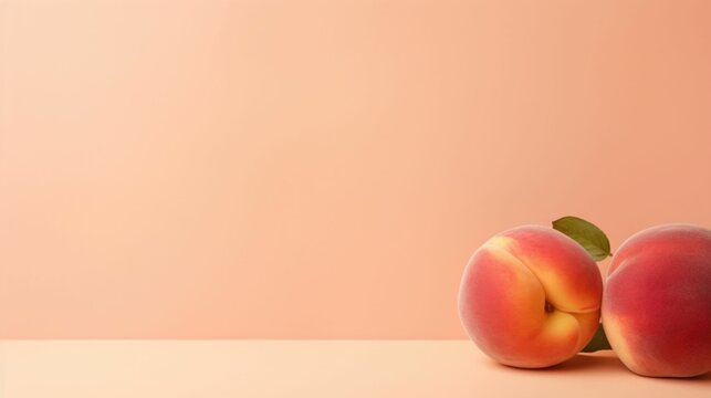 Minimalistic view of a soft peach colored background with a hint of Peach Fuzz.