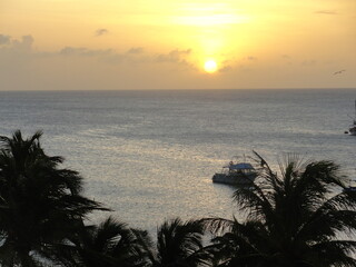 Atardecer mar Caribe