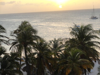 Atardecer mar Caribe