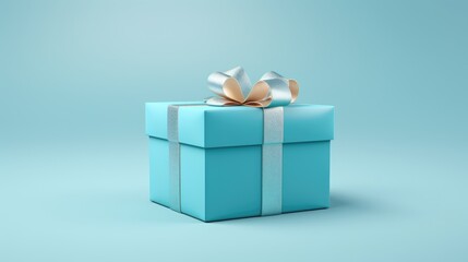 Gift box with ribbon