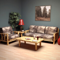 Living Room Sofa Set. Interior Design for Living Rooms