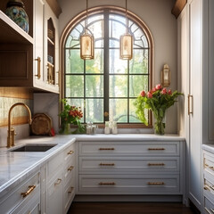 Kitchen Window Design. Interior Designing. Minimalistic