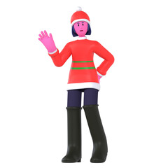 Say hello hi greeting christmas 