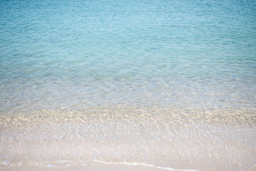 waves on the sand