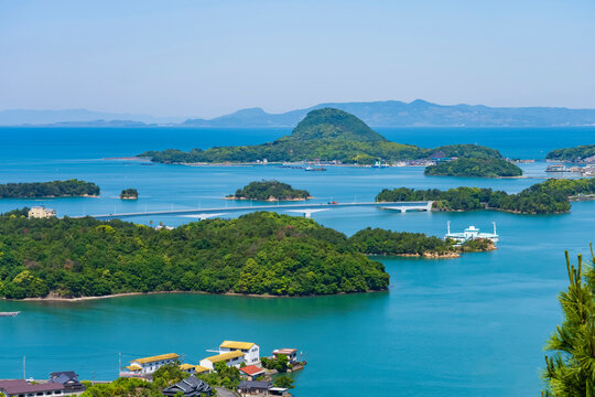 【熊本県】上天草 高舞登山からの天草諸島の景観