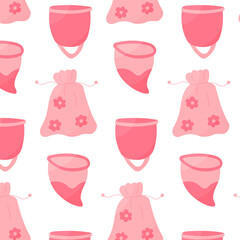 feminine hygiene menstrual cups blood bag flower