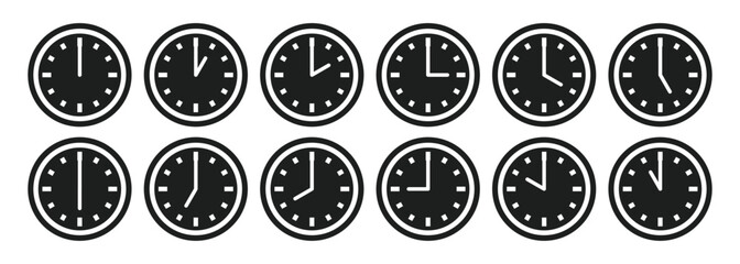 Simple icon representing a clock or timer