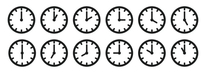 Simple icon representing a clock or timer