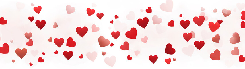 Red and white hearts Valentine's background